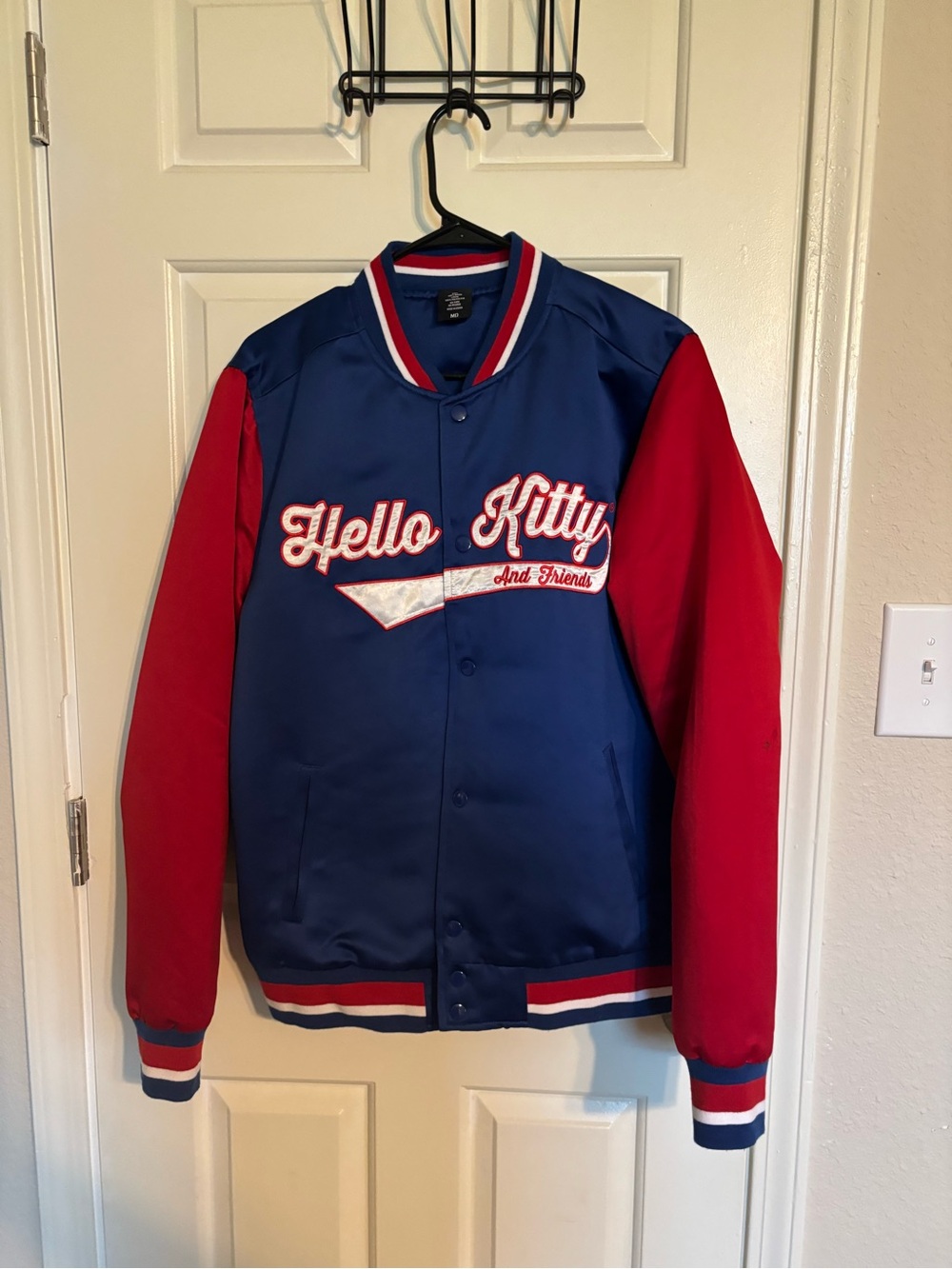 Hello Kitty Varsity Bomber Jacket - Blue & Red